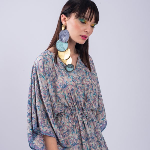 BEHIND THE EAR  EARRING WITH CIRCLES