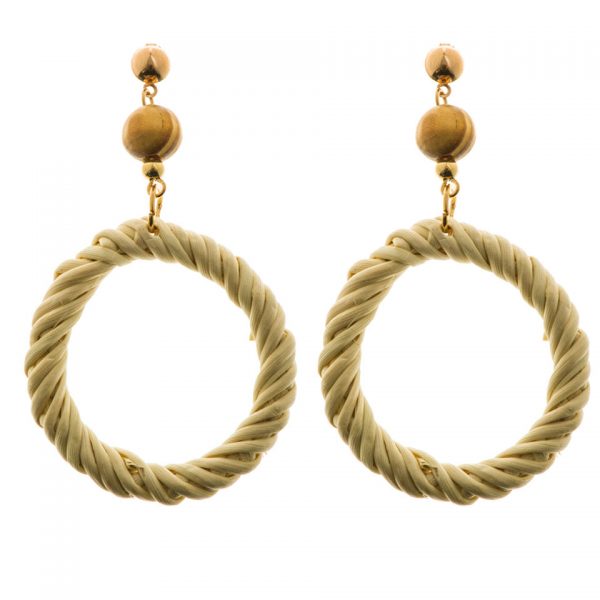 HANGING CIRCLE EARRINGS