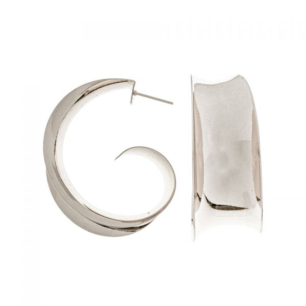 WIDE CURVED HOOPS