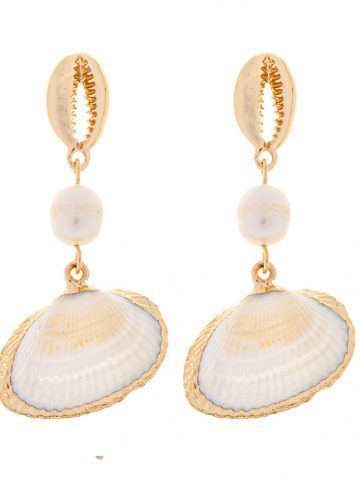 HANGING SEASHELL EARRINGS