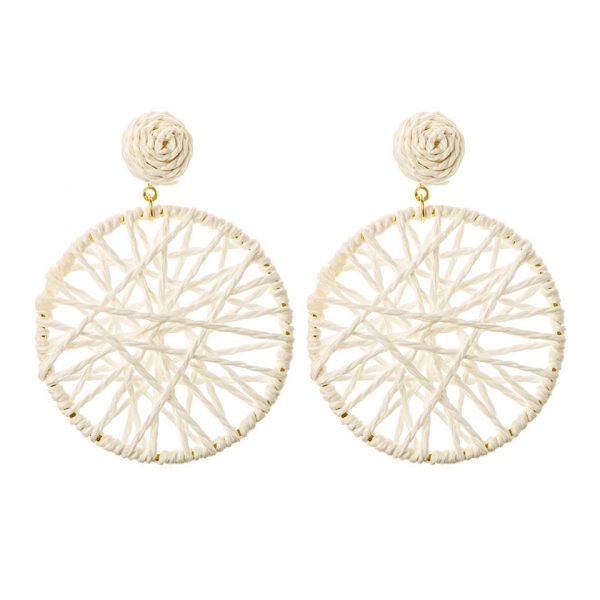 HANGING ROPE TIED  EARRINGS