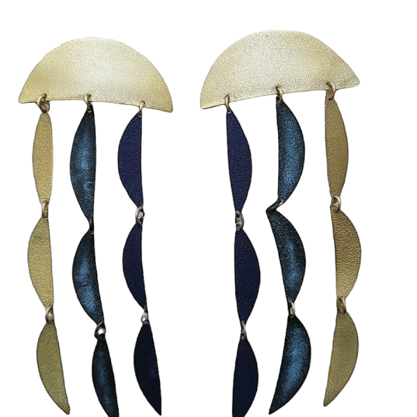 LONG HANGING 3 COLOURS EARRINGS