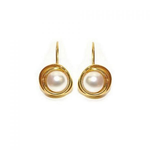 HANGING EARRINGS WITH PEARL